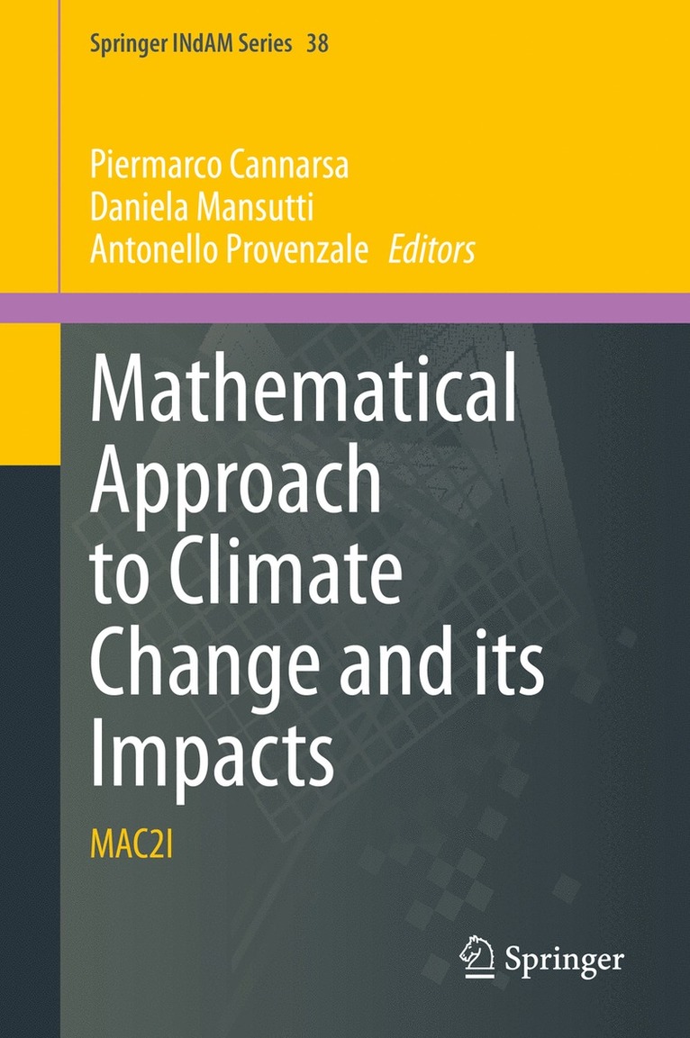 Piermarco Cannarsa, Daniela Mansutti, Antonello Provenzale - Mathematical Approach to Climate Change and its Impacts, Inbunden