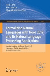 bokomslag Formalizing Natural Languages with NooJ 2019 and Its Natural Language Processing Applications