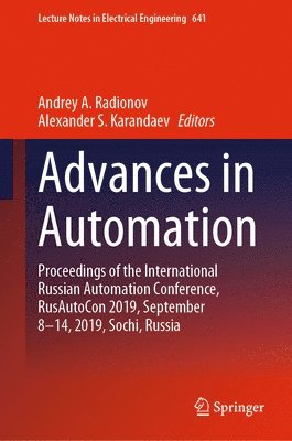 Advances in Automation 1