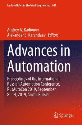 Advances in Automation 1