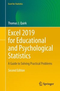 bokomslag Excel 2019 for Educational and Psychological Statistics