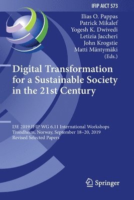 bokomslag Digital Transformation for a Sustainable Society in the 21st Century