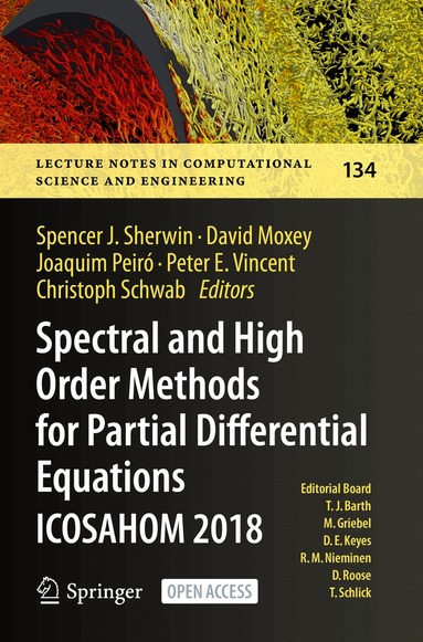 Spencer J. Sherwin, David Moxey, Joaquim Peiró, Peter E. Vincent, Christoph Schwab - Spectral and High Order Methods for Partial Differential Equations ICOSAHOM 2018, Inbunden