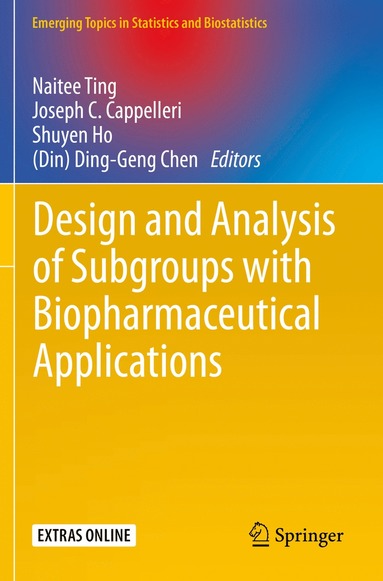 bokomslag Design and Analysis of Subgroups with Biopharmaceutical Applications