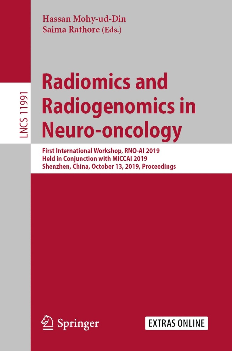 Hassan Mohy-ud-Din, Saima Rathore, Hassan Mohy-Ud-Din - Radiomics and Radiogenomics in Neuro-oncology, Häftad