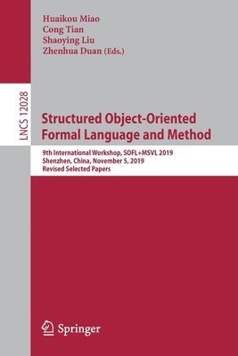 bokomslag Structured Object-Oriented Formal Language and Method