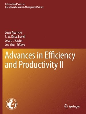 Advances in Efficiency and Productivity II 1