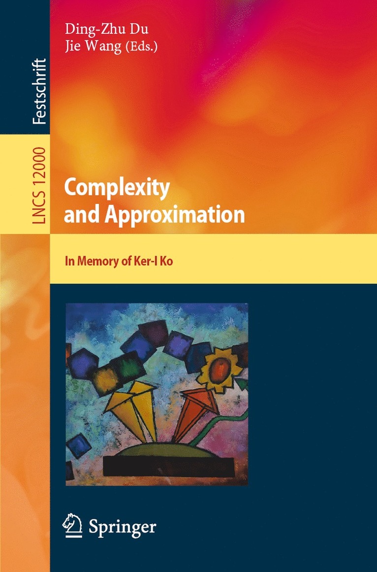 Ding-Zhu Du, Jie Wang - Complexity and Approximation, Häftad