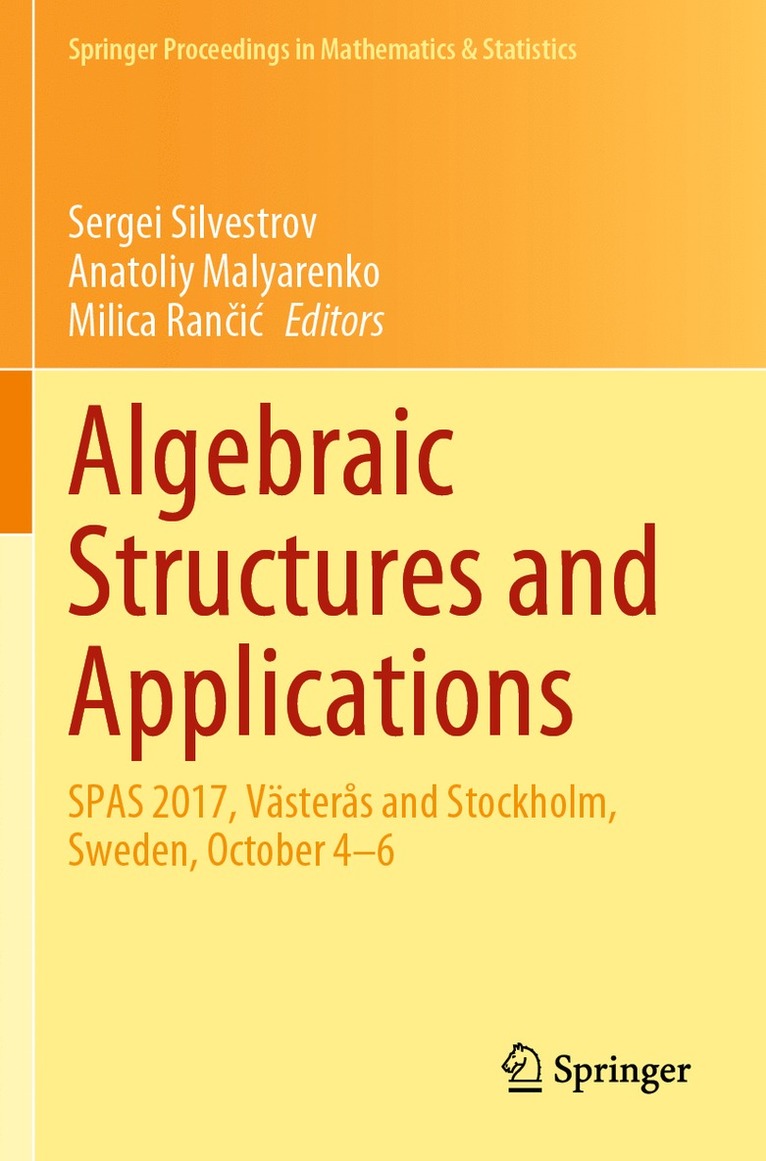 Algebraic Structures and Applications 1