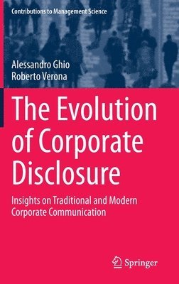Alessandro Ghio, Roberto Verona - Evolution of Corporate Disclosure, Inbunden