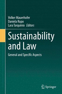 bokomslag Sustainability and Law