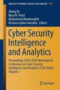 bokomslag Cyber Security Intelligence and Analytics