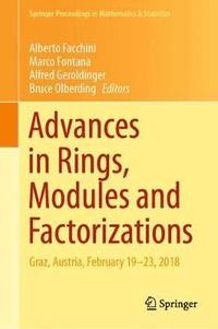 bokomslag Advances in Rings, Modules and Factorizations