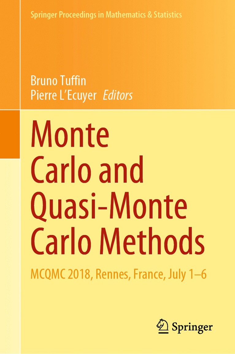 Bruno Tuffin, Pierre L'Ecuyer - Monte Carlo and Quasi-Monte Carlo Methods, Inbunden