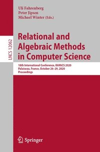 bokomslag Relational and Algebraic Methods in Computer Science