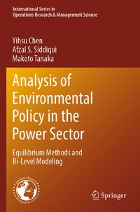 bokomslag Analysis of Environmental Policy in the Power Sector: Equilibrium Methods and Bi-Level Modeling