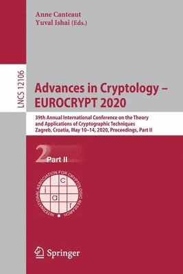 bokomslag Advances in Cryptology - EUROCRYPT 2020