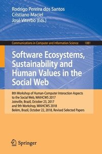 bokomslag Software Ecosystems, Sustainability and Human Values in the Social Web