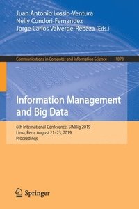 bokomslag Information Management and Big Data