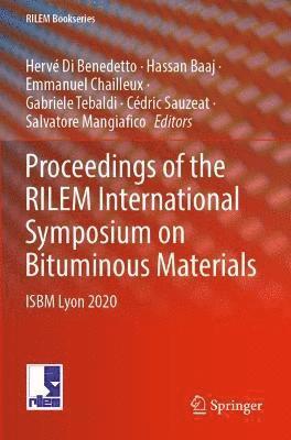 bokomslag Proceedings of the RILEM International Symposium on Bituminous Materials