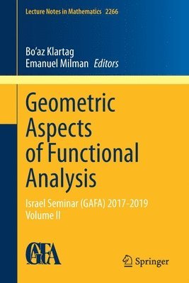 bokomslag Geometric Aspects of Functional Analysis