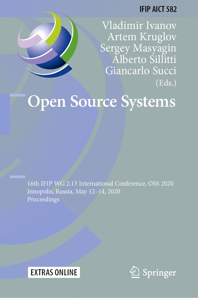 Vladimir Ivanov, Artem Kruglov, Sergey Masyagin, Alberto Sillitti, Giancarlo Succi - Open Source Systems, Inbunden