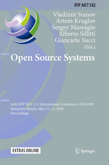 Vladimir Ivanov, Artem Kruglov, Sergey Masyagin, Alberto Sillitti, Giancarlo Succi - Open Source Systems, Häftad