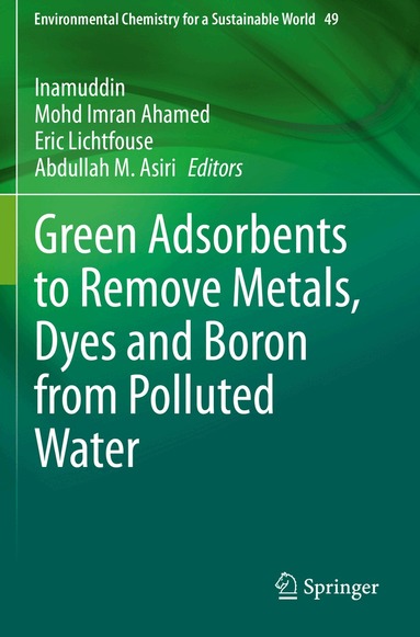 Inamuddin, Mohd Imran Ahamed, Eric Lichtfouse, Abdullah M. Asiri - Green Adsorbents to Remove Metals, Dyes and Boron from Polluted Water, Häftad