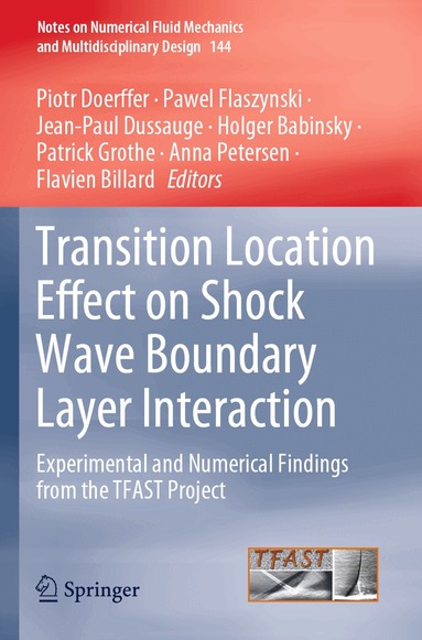 Piotr Doerffer, Pawel Flaszynski, Jean-Paul Dussauge, Holger Babinsky, Patrick Grothe, Anna Petersen, Flavien Billard - Transition Location Effect on Shock Wave Boundary Layer Interaction, Häftad