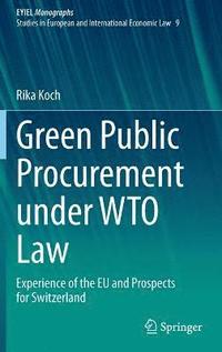 bokomslag Green Public Procurement under WTO Law
