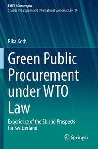 bokomslag Green Public Procurement under WTO Law
