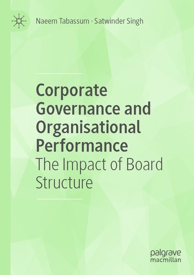 bokomslag Corporate Governance and Organisational Performance