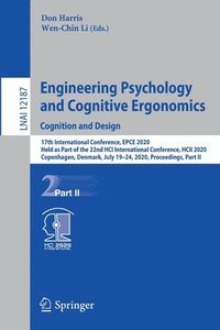 bokomslag Engineering Psychology and Cognitive Ergonomics. Cognition and Design