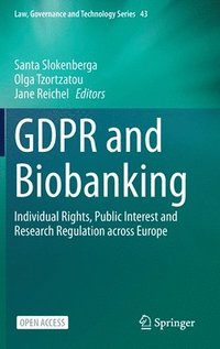 bokomslag GDPR and Biobanking