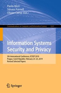 bokomslag Information Systems Security and Privacy