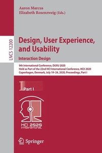 bokomslag Design, User Experience, and Usability. Interaction Design