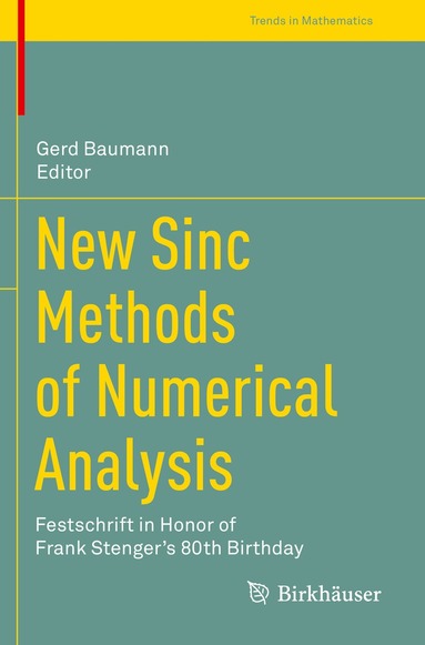 Gerd Baumann - New Sinc Methods of Numerical Analysis, Häftad