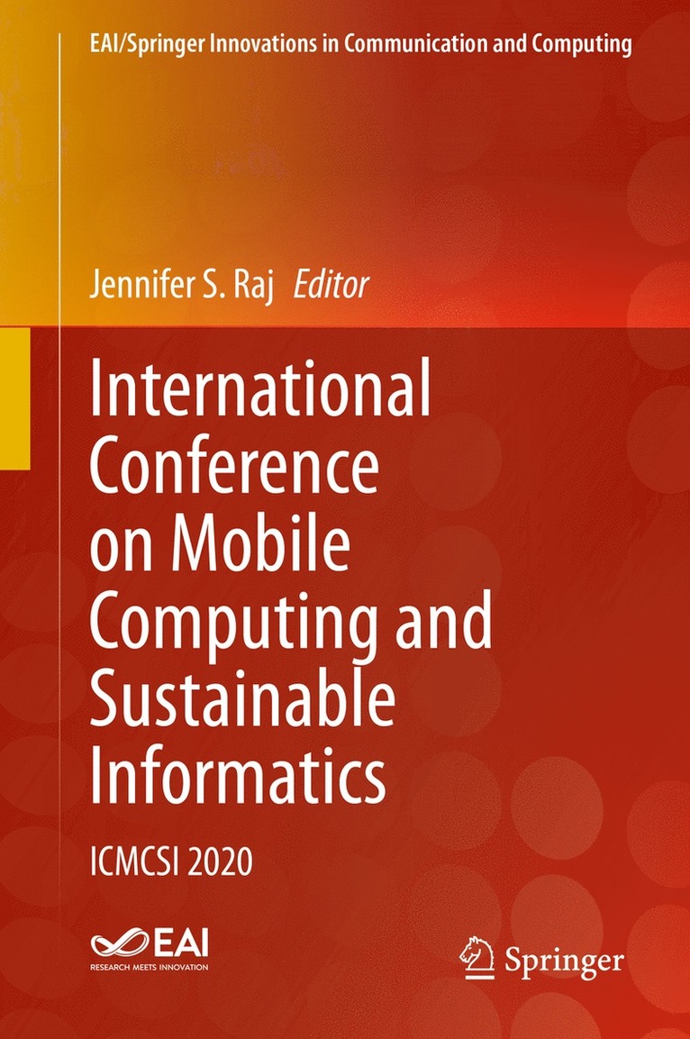 International Conference on Mobile Computing and Sustainable Informatics 1