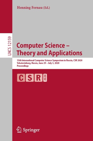 Henning Fernau - Computer Science – Theory and Applications, Häftad