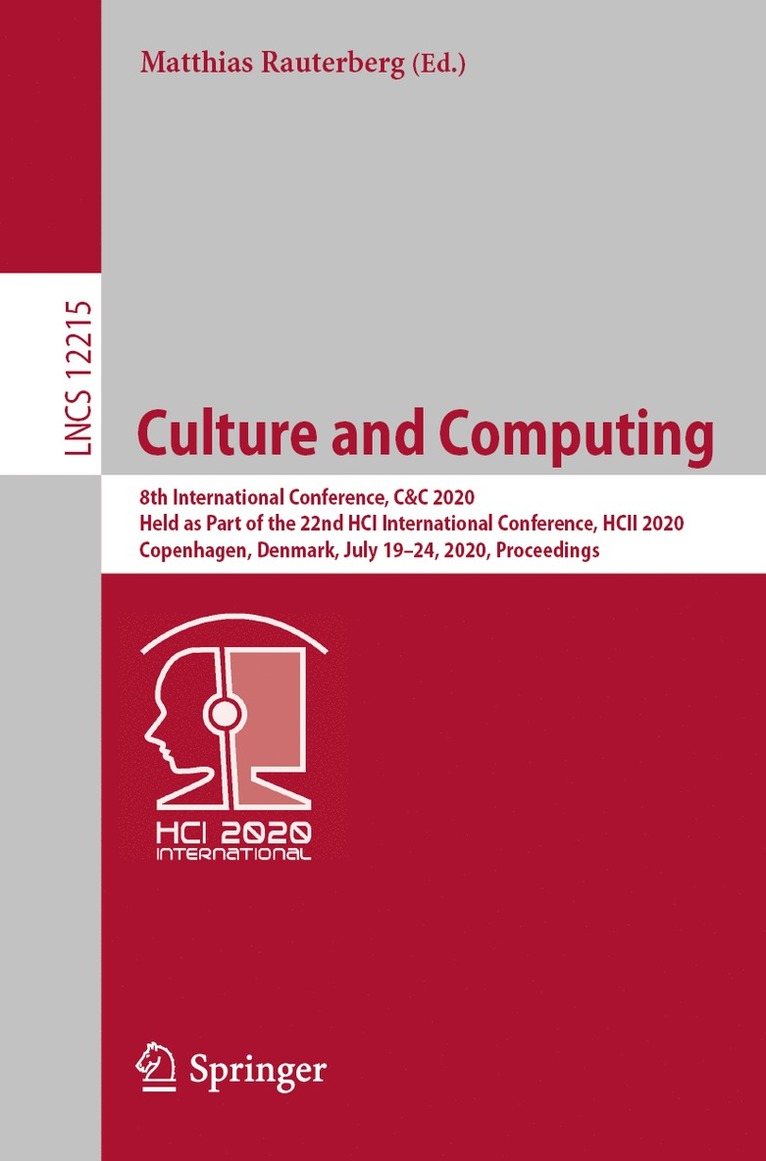 Culture and Computing 1