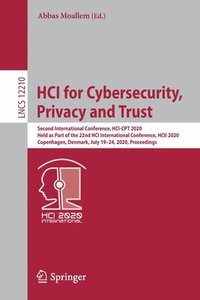 bokomslag HCI for Cybersecurity, Privacy and Trust