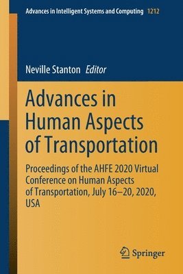 bokomslag Advances in Human Aspects of Transportation