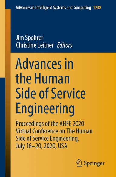 Jim Spohrer, Christine Leitner - Advances in the Human Side of Service Engineering, Häftad