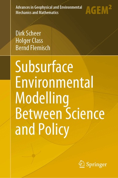 Dirk Scheer, Holger Class, Bernd Flemisch - Subsurface Environmental Modelling Between Science and Policy, Inbunden