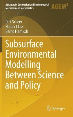 Dirk Scheer, Holger Class, Bernd Flemisch - Subsurface Environmental Modelling Between Science and Policy, Inbunden