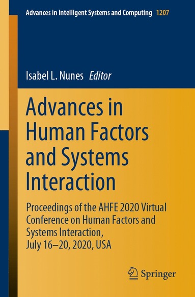 bokomslag Advances in Human Factors and Systems Interaction