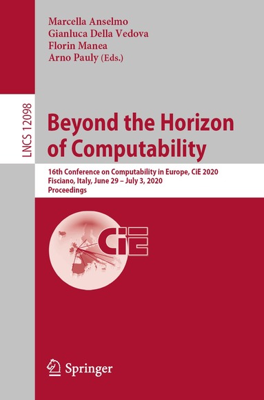 Marcella Anselmo, Gianluca Della Vedova, Florin Manea, Arno Pauly - Beyond the Horizon of Computability, Häftad
