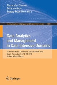 bokomslag Data Analytics and Management in Data Intensive Domains