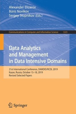 bokomslag Data Analytics and Management in Data Intensive Domains