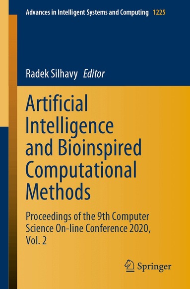 Radek Silhavy - Artificial Intelligence and Bioinspired Computational Methods, Häftad